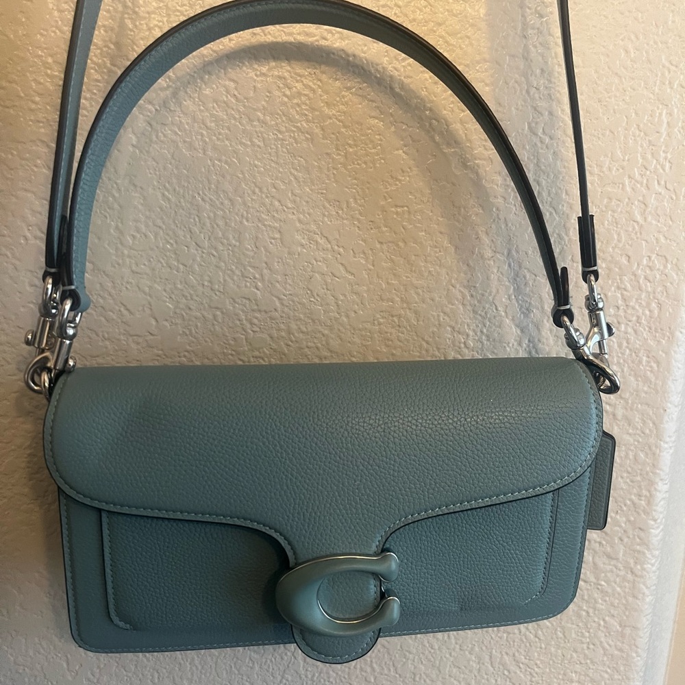 Coach Tabby Shoulder Bag 26 in Dusty Teal – Gently Used
